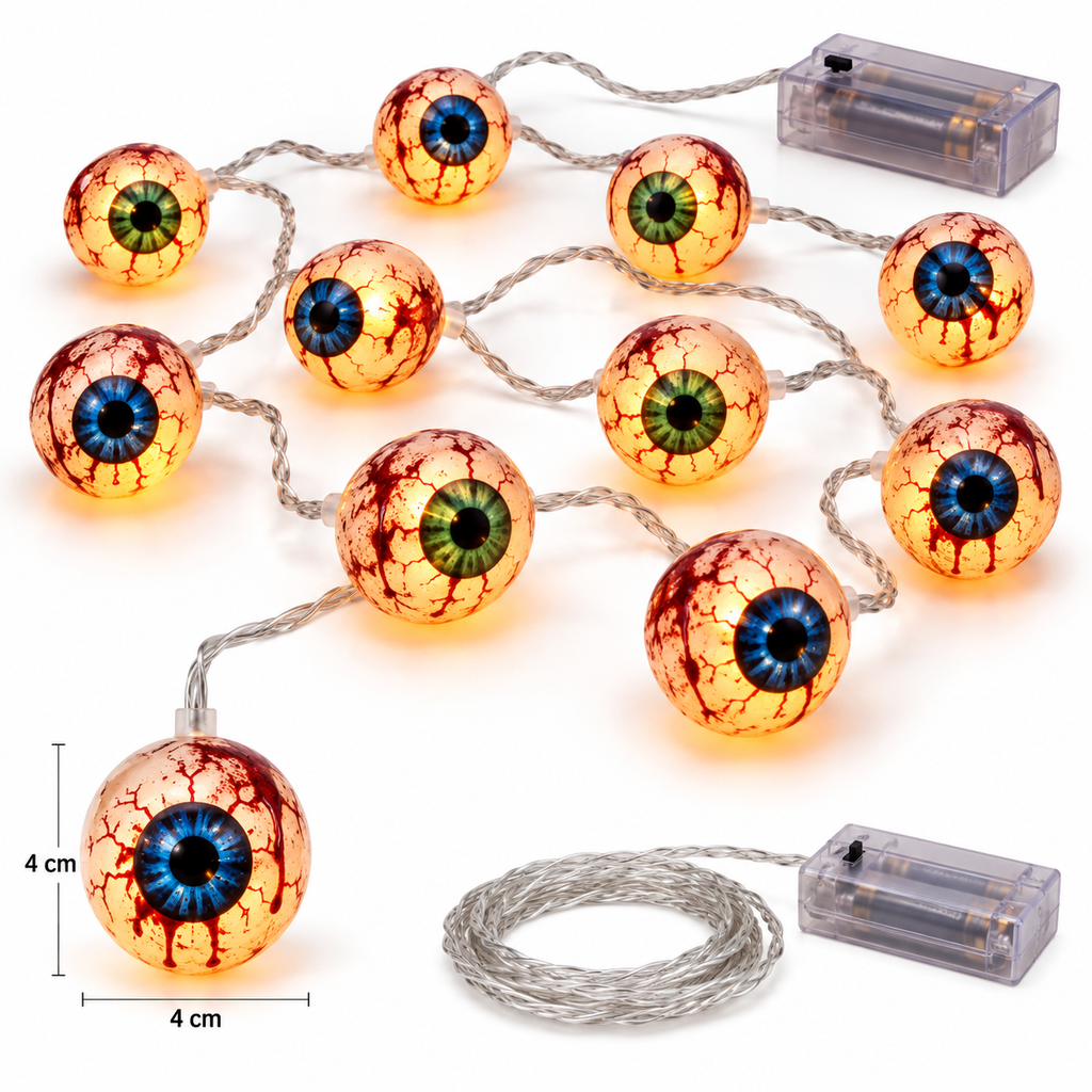Bloody Eyeball String Lights